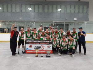 image of big bastone ball hockey team