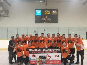 image of eagles ball hockey team