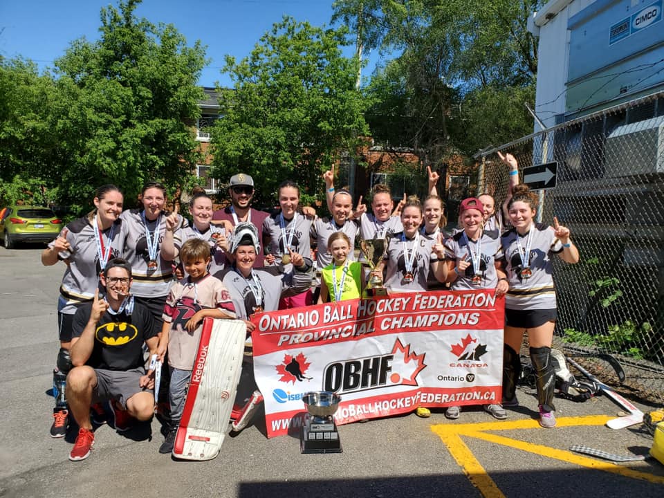 image of ottawa spartans ball hockey team